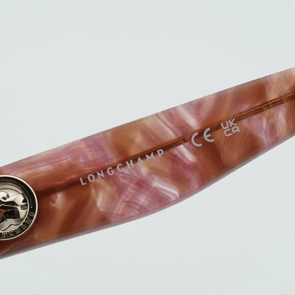 Longchamp LO2743 259 Eyeglasses Marble Rose 52mm Cat Eye Frame